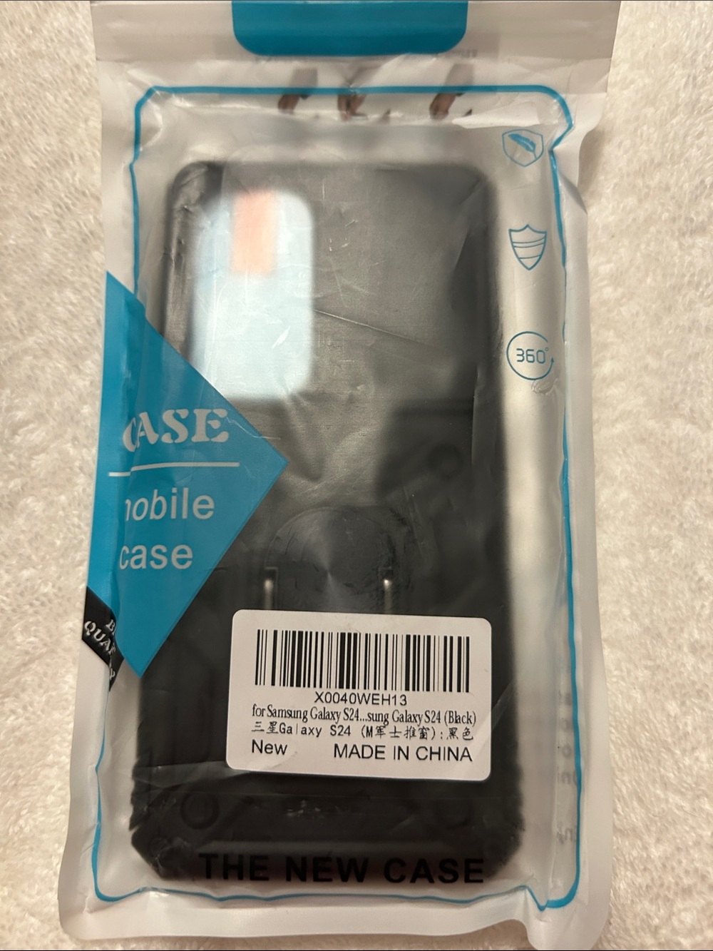 Samsung Black Protective Mobile Case with Ring Holder
